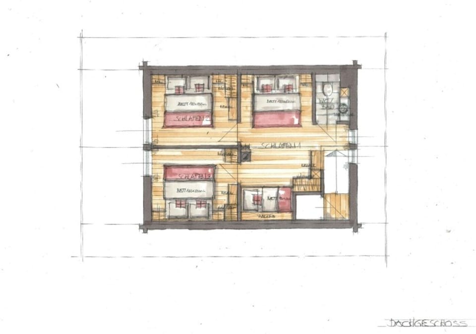 Comfort Chalet, 4 Bedrooms, Terrace, Mountain View | Floor plan