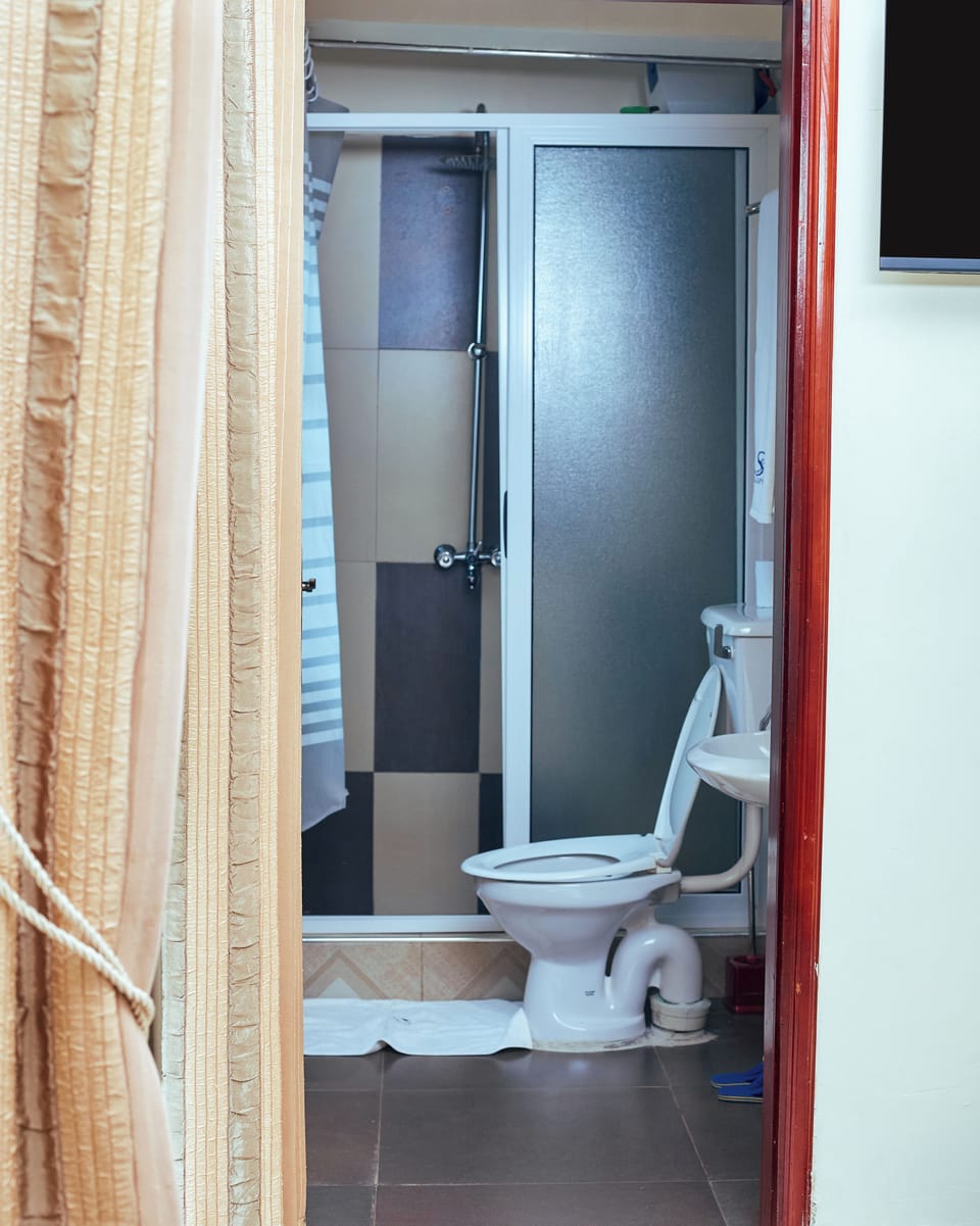 Deluxe Twin Room, Balcony | Bathroom | Shower, free toiletries, towels, soap