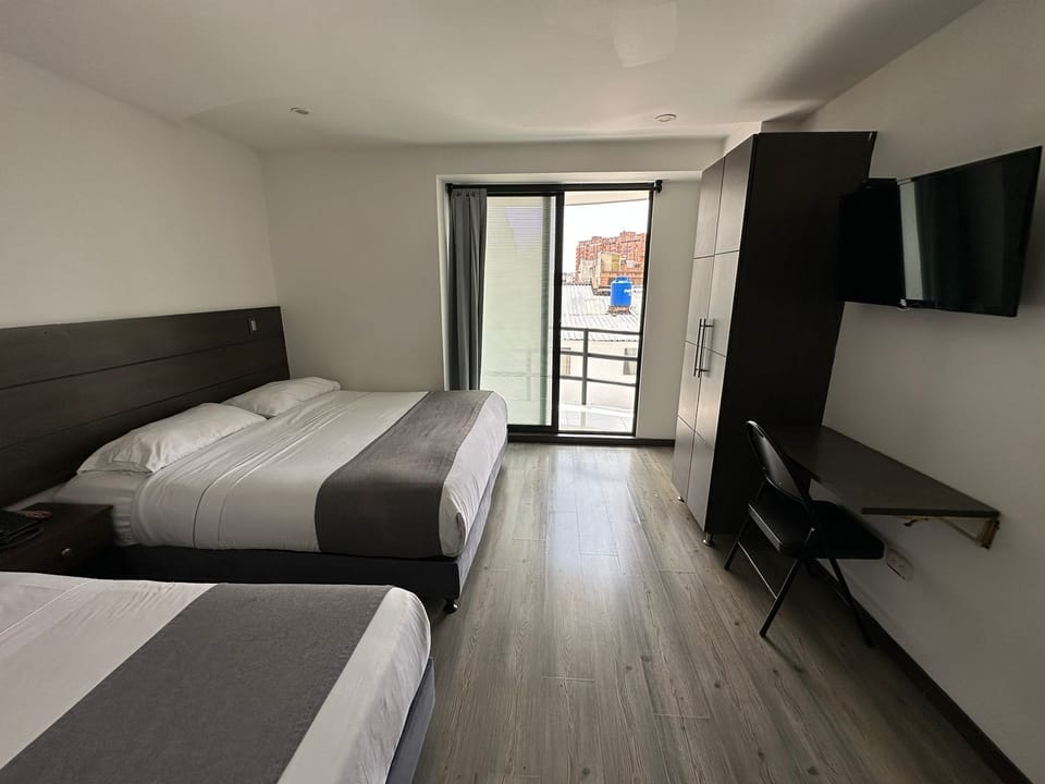 Desk, blackout drapes, iron/ironing board, free WiFi