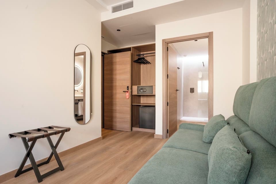 Double Room, 1 Queen Bed with Sofa bed | In-room safe, blackout drapes, travel crib, free WiFi