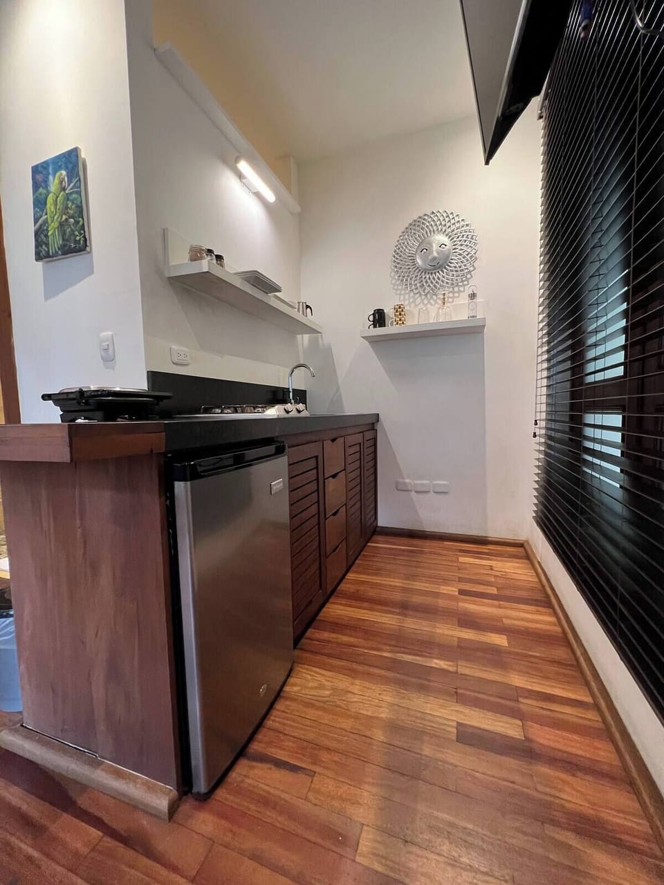 Comfort Studio, Patio, Garden View | Private kitchen