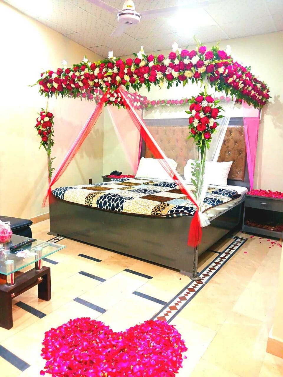Premium bedding, desk, soundproofing, iron/ironing board