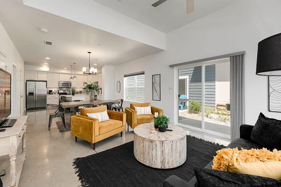 House, Multiple Beds, Patio, Garden View (226 Osiander St. (Unit C & D)) | Living area | 42-inch flat-screen TV with digital channels, fireplace