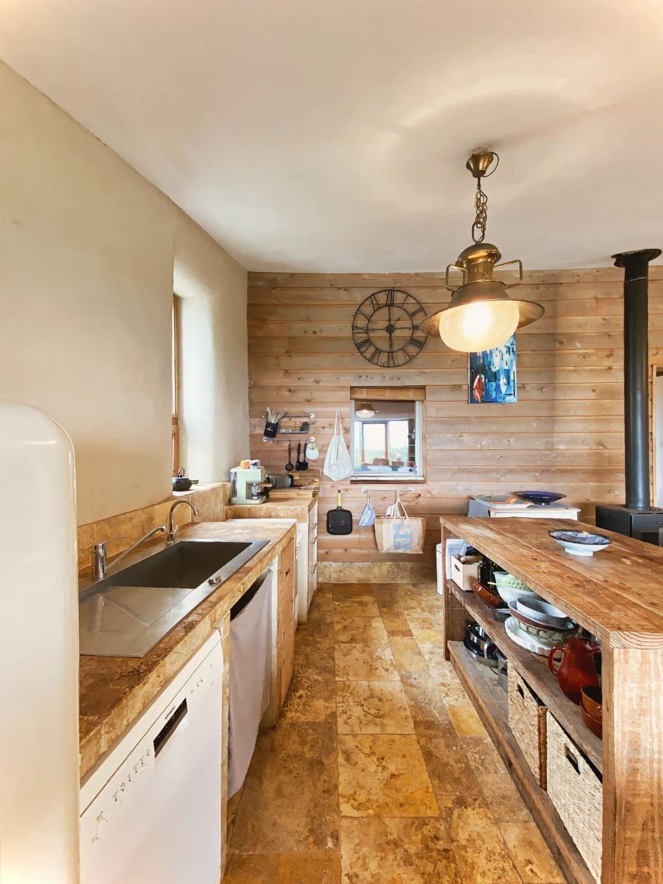 Family Room, Patio, Sea View | Private kitchen
