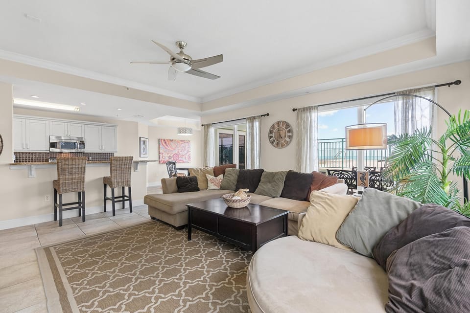 Condo, Multiple Beds (The Wave 202) | Living area | TV