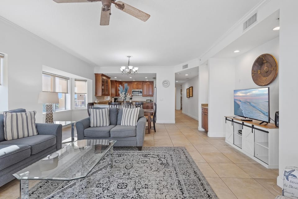 Condo, Multiple Beds (Atlantic Villas 302) | Living area | TV