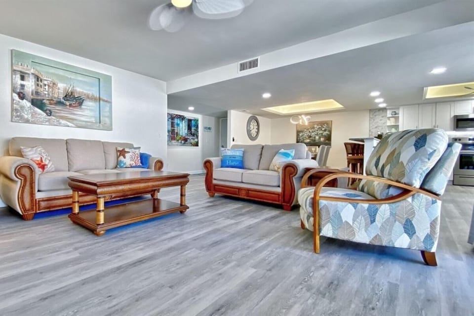 Condo, Multiple Beds (Sea Club #46 - Coastal Gem) | Living area | TV