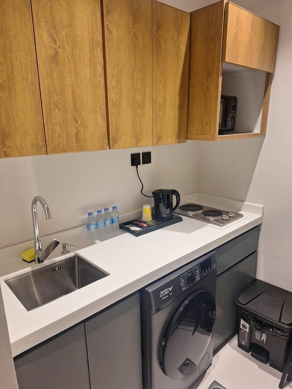 Blackout drapes, iron/ironing board (on request), WiFi (free)