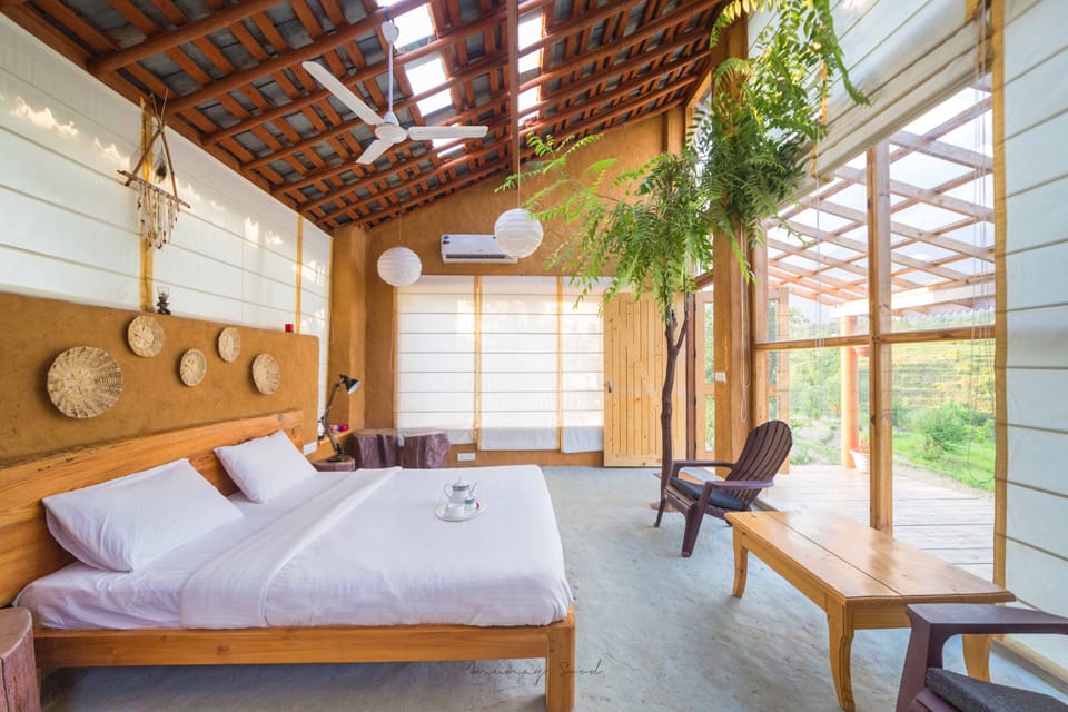 Red Cedar Cottage | Desk, laptop workspace, iron/ironing board, rollaway beds