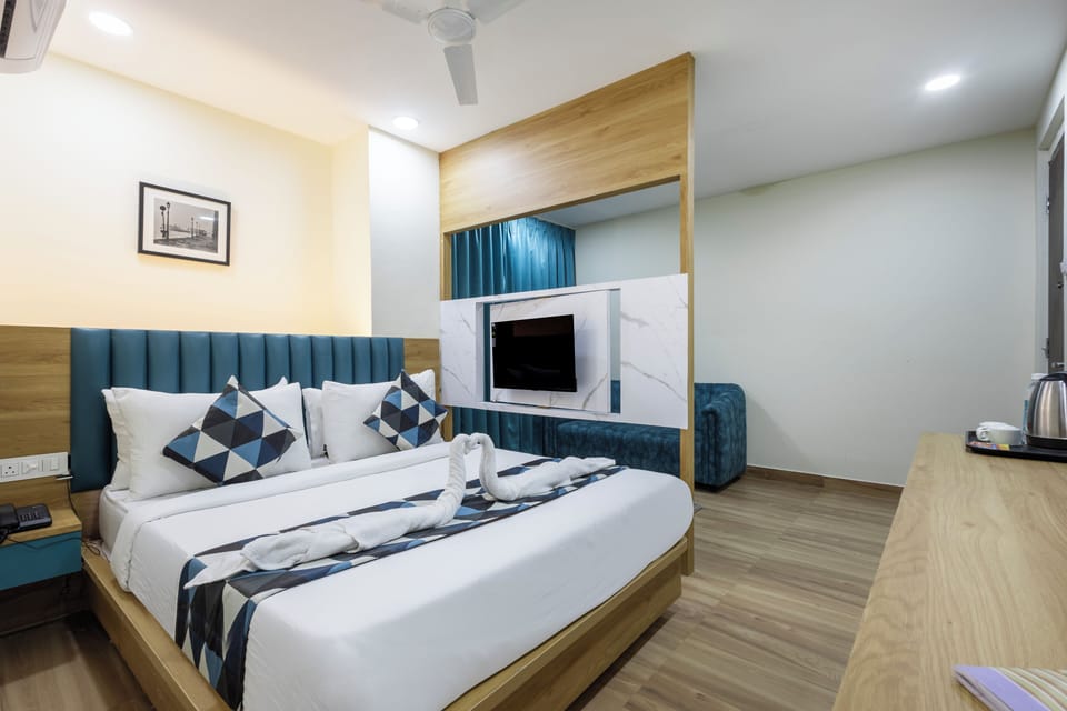 Premium Double Room | Premium bedding, memory foam beds, desk, soundproofing