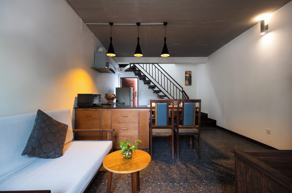 Classic Apartment, Balcony, Garden View | Living area | TV