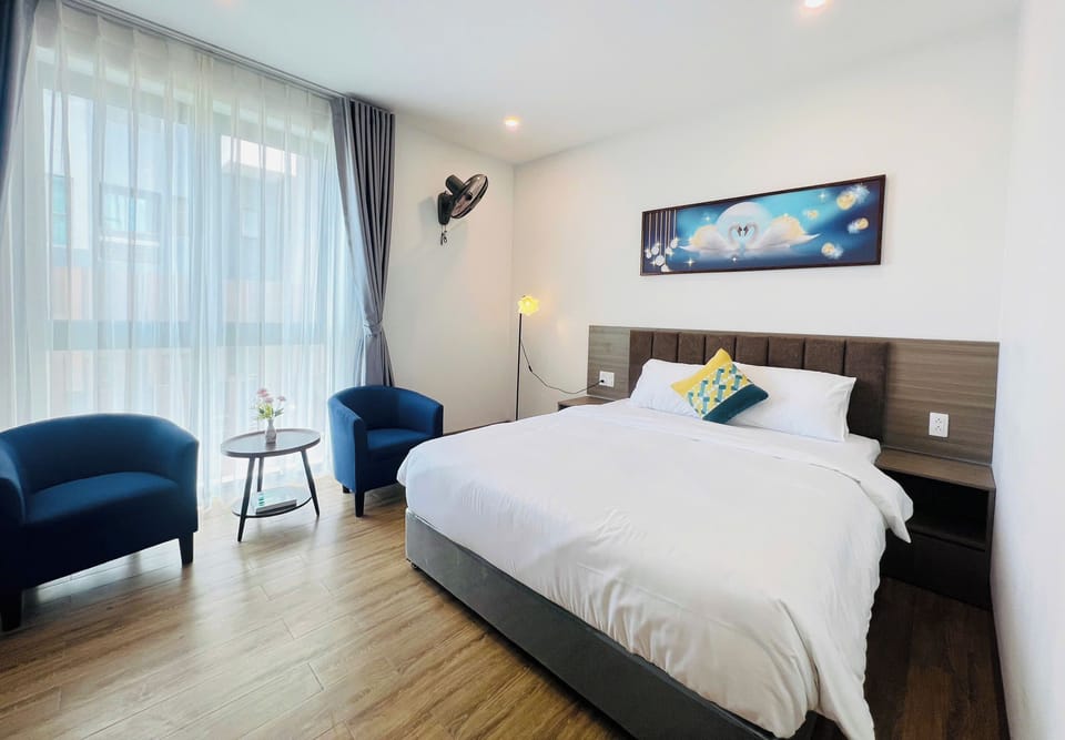 Double Room, City View | Down comforters, desk, laptop workspace, free WiFi