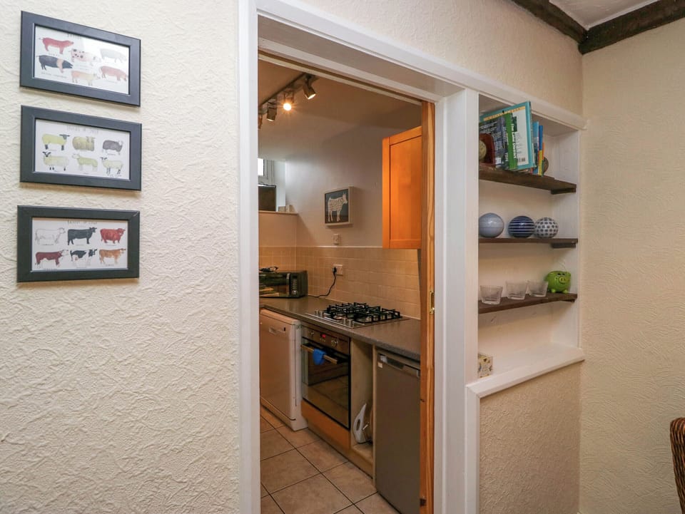 Fridge, microwave, dishwasher, toaster
