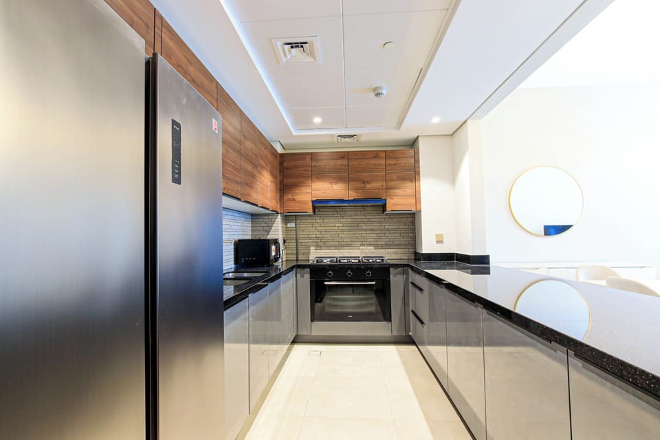 Apartment, Balcony, City View | Private kitchen | Espresso maker, electric kettle