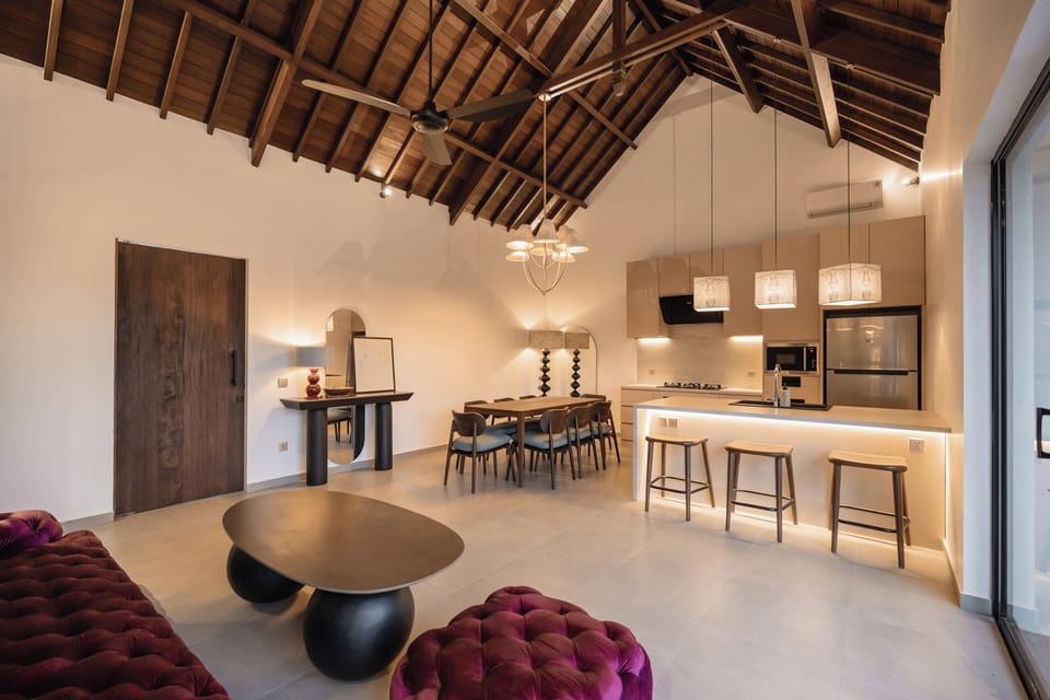 Deluxe Villa, 4 Bedrooms, Private Pool, Pool View | Living area | Smart TV