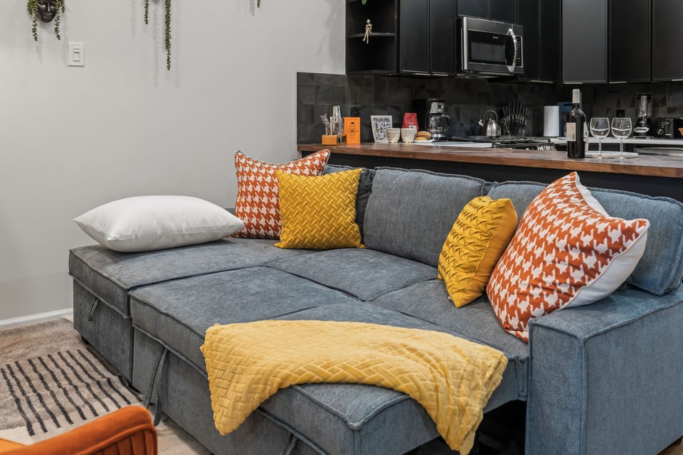 Condo, City View | Living area | 43-inch Smart TV with digital channels, video-game console, Netflix
