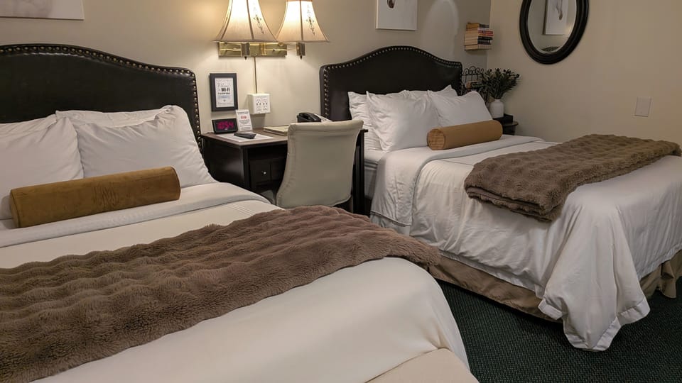 Standard Double Room, 2 Double Beds, Non Smoking | Desk, iron/ironing board, cribs (surcharge), WiFi (free)