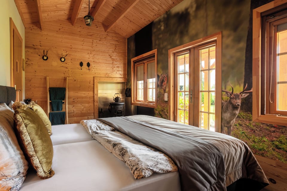 Chalet | In-room safe, desk, laptop workspace, blackout drapes