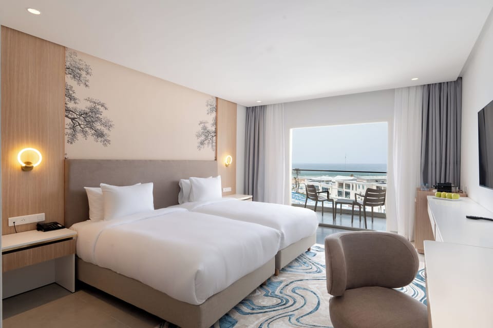 Deluxe Double or Twin Room, Balcony, Ocean View | Beach/ocean view