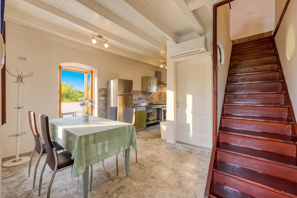 Family Apartment, 2 Bedrooms, Terrace (Casa Lussingrande Island Retreat with) | Private kitchen