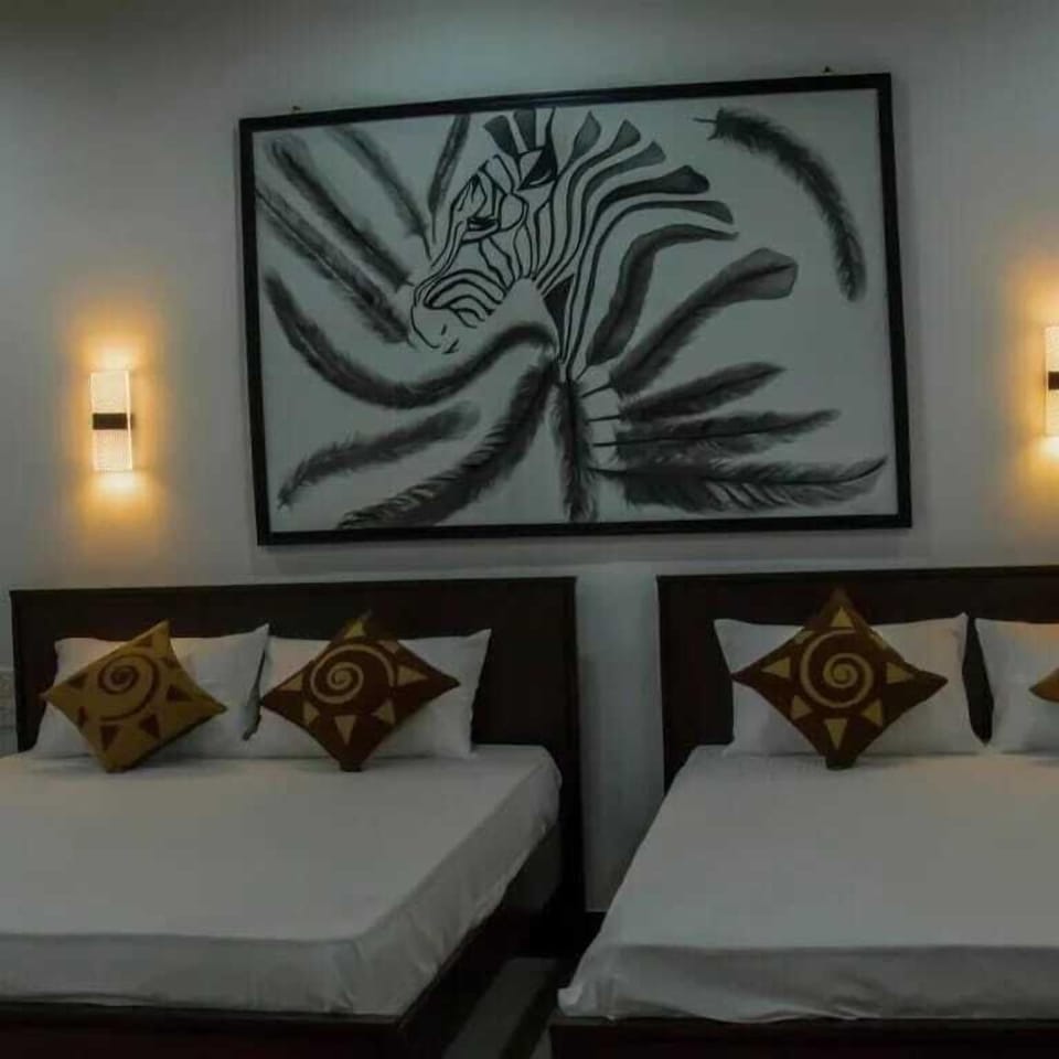 Family Double or Twin Room, Garden View | Desk, free WiFi, bed sheets