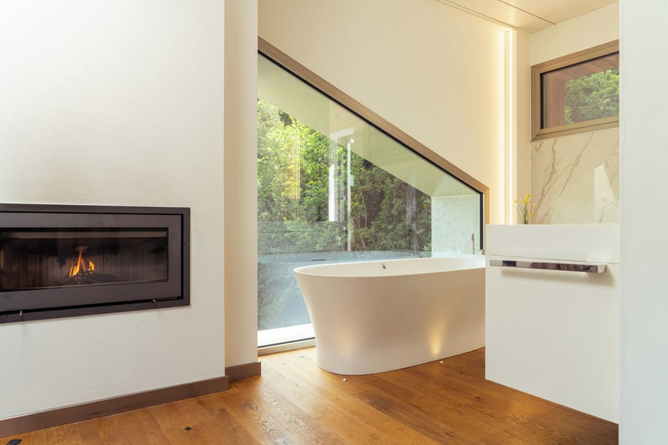 Royal Suite, Mountain View | Bathroom | Hair dryer, electronic bidet, heated floors (bathroom), towels