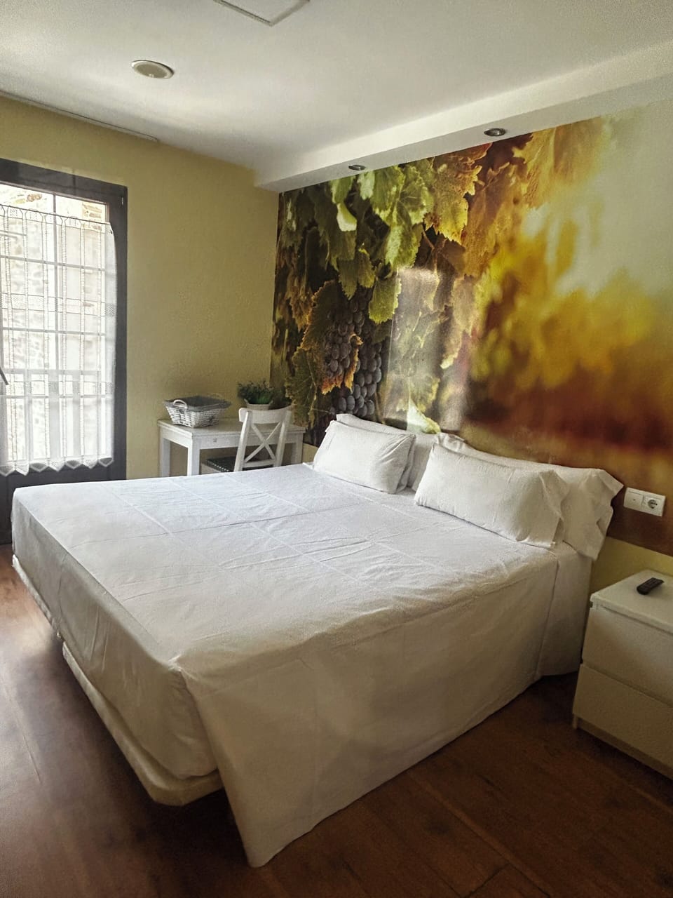 Down comforters, individually decorated, individually furnished, desk