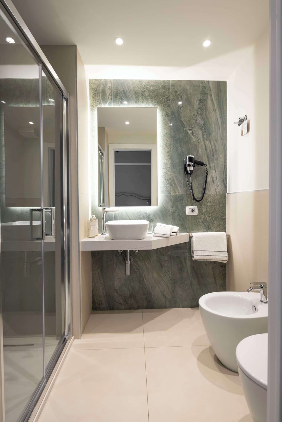 Superior Room, Multiple Beds, Non Smoking | Bathroom | Shower, free toiletries, hair dryer, bathrobes