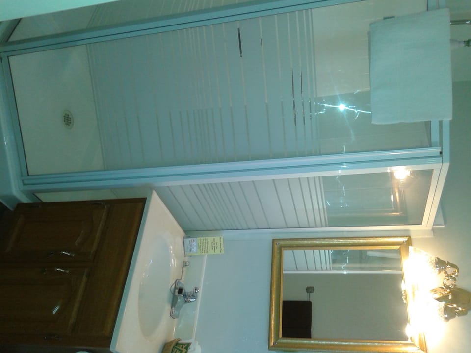 Standard Room, 2 Double Beds | Bathroom | Free toiletries, hair dryer, towels