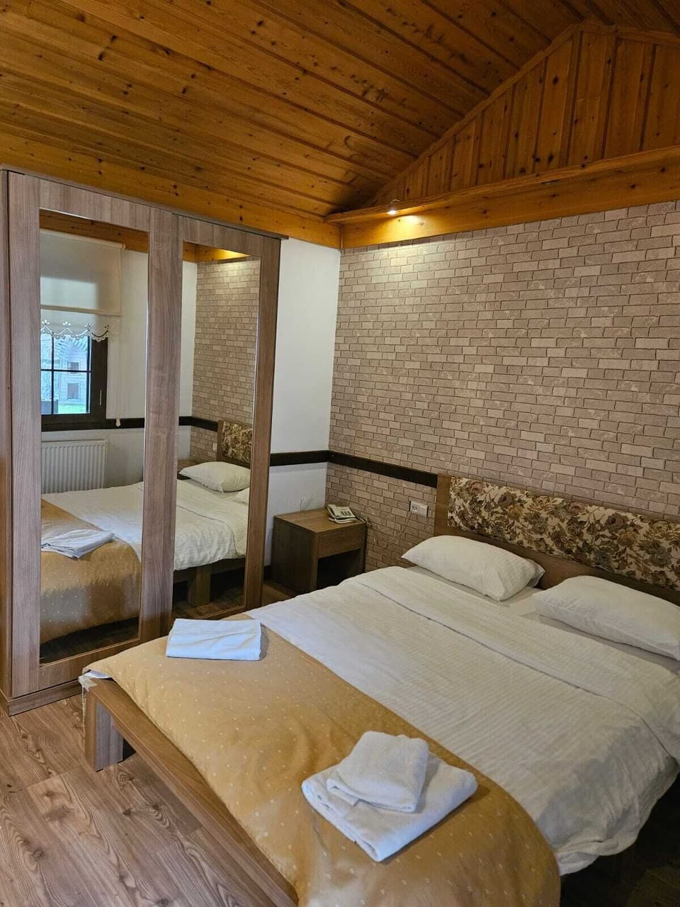 Classic Double Room Single Use, Mountain View | Laptop workspace, blackout drapes, soundproofing, iron/ironing board