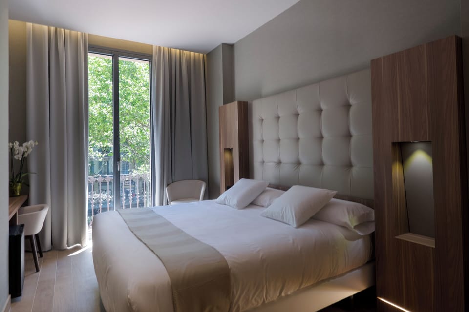 Standard Double Room, Balcony, City View | In-room safe, desk, laptop workspace, soundproofing