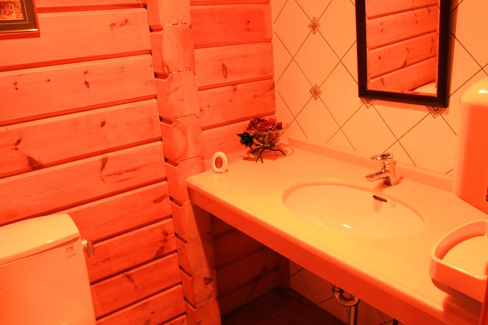 Deep soaking tub, rainfall showerhead, free toiletries, hair dryer