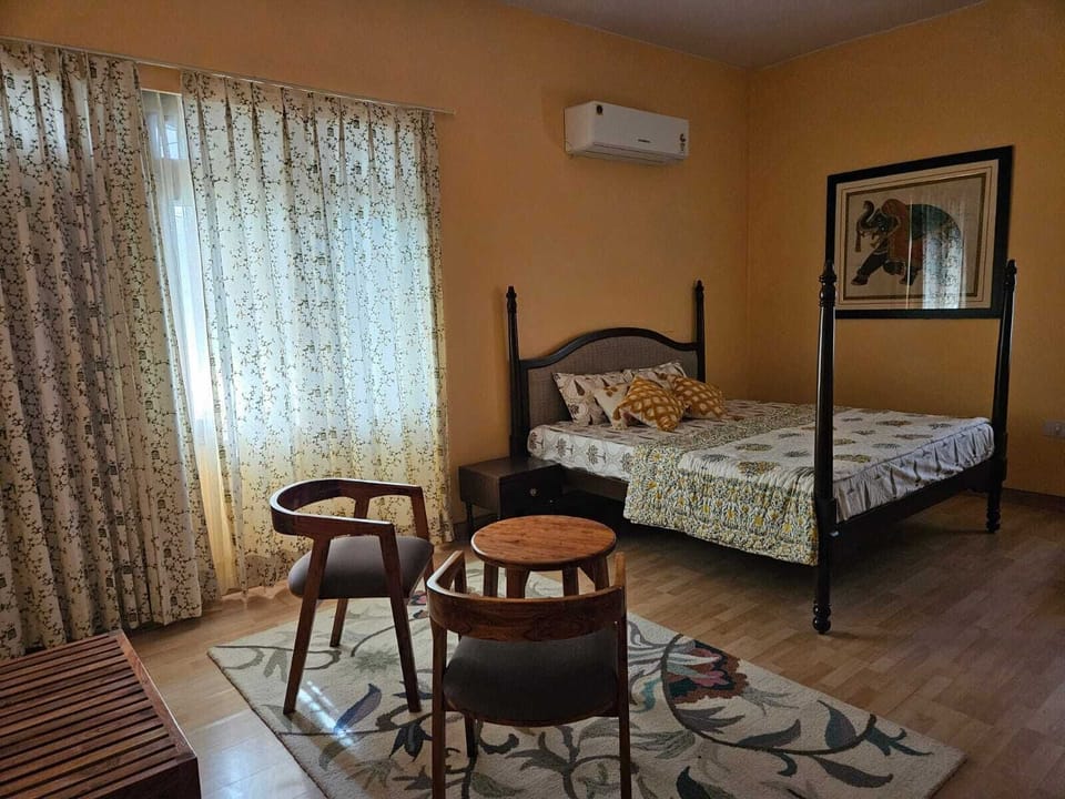 Family Double Room, City View | In-room safe, desk, laptop workspace, blackout drapes