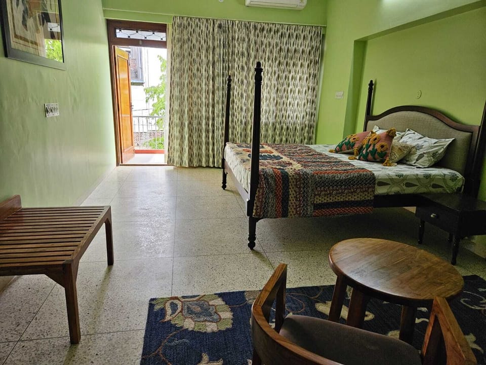 Family Double Room, City View | In-room safe, desk, laptop workspace, blackout drapes
