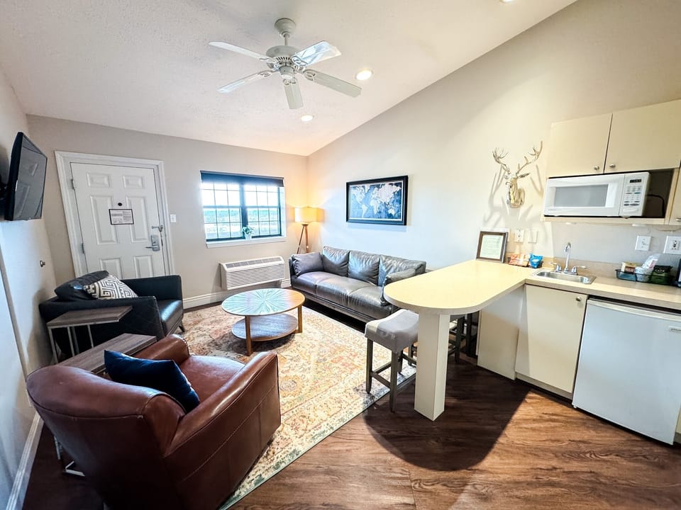 Club Suite, 1 King Bed, Hot Tub | Living area | LED TV