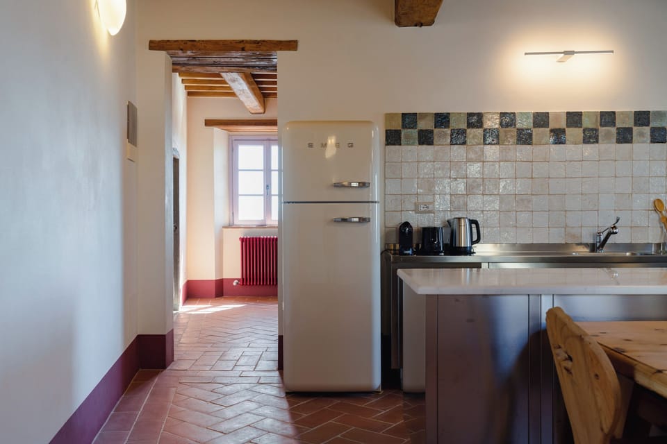 Apartment, Balcony, Hill View | Private kitchen | Fridge, oven, stovetop, dishwasher