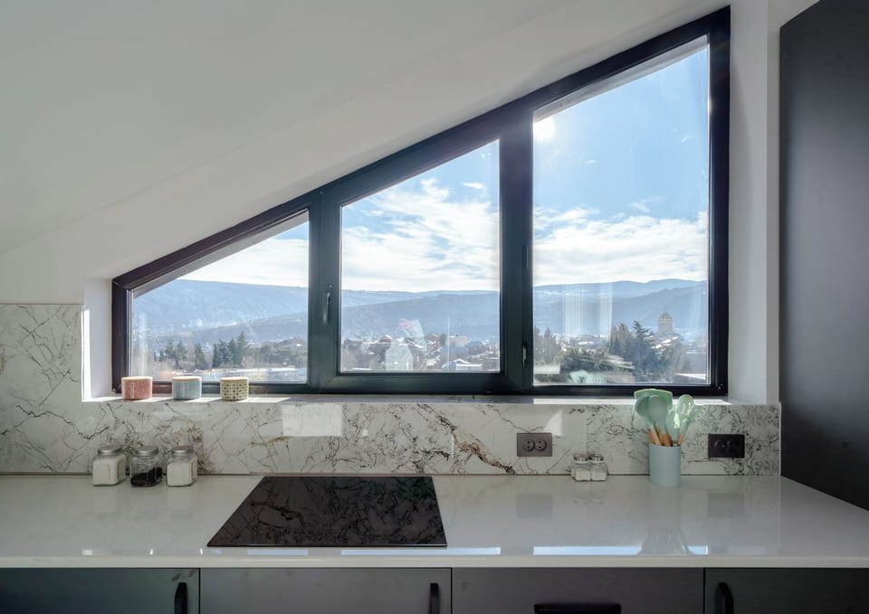 Family Apartment, Balcony, City View | Private kitchen | Electric kettle, toaster