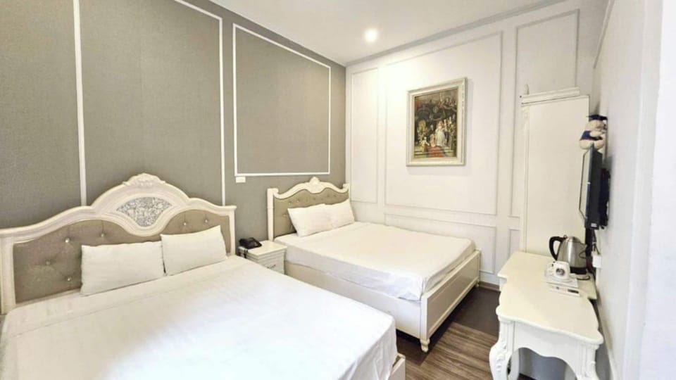 Family Quadruple Room, City View | Desk, laptop workspace, free WiFi