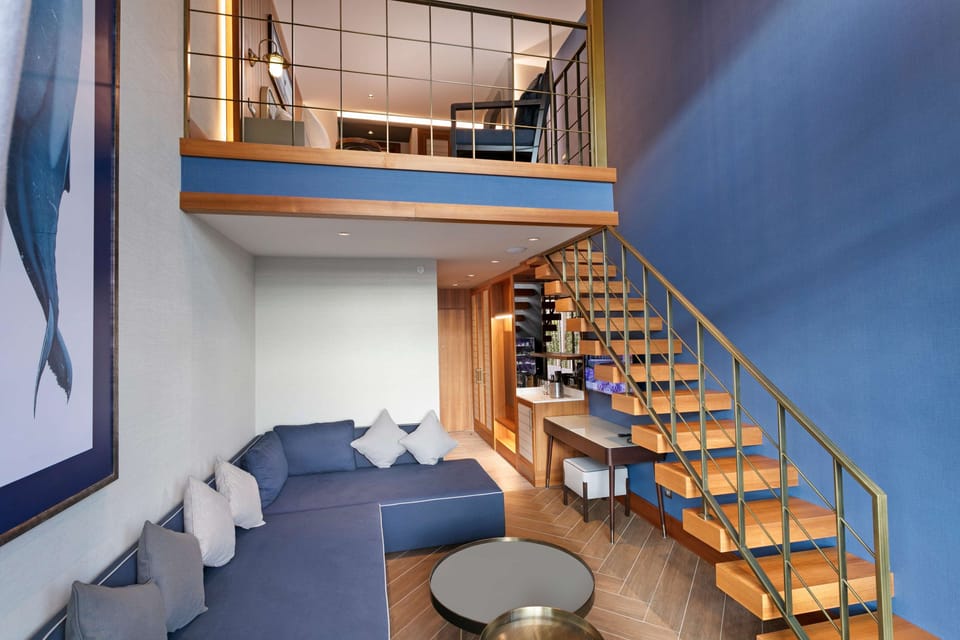 Duplex Suite | Free minibar, in-room safe, desk, laptop workspace