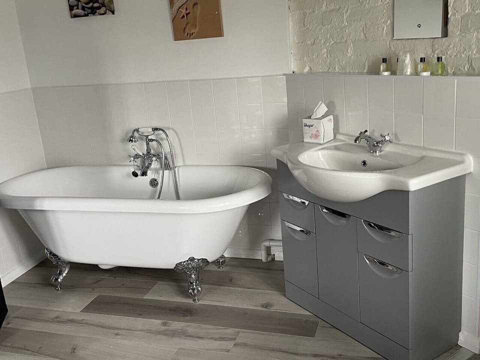 Superior Double Room (Roundel Room, Pets Not Allowed) | Bathroom | Shower, hair dryer, towels