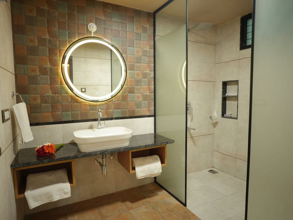 Bamboo Cottage | Bathroom | Shower, free toiletries, soap, shampoo
