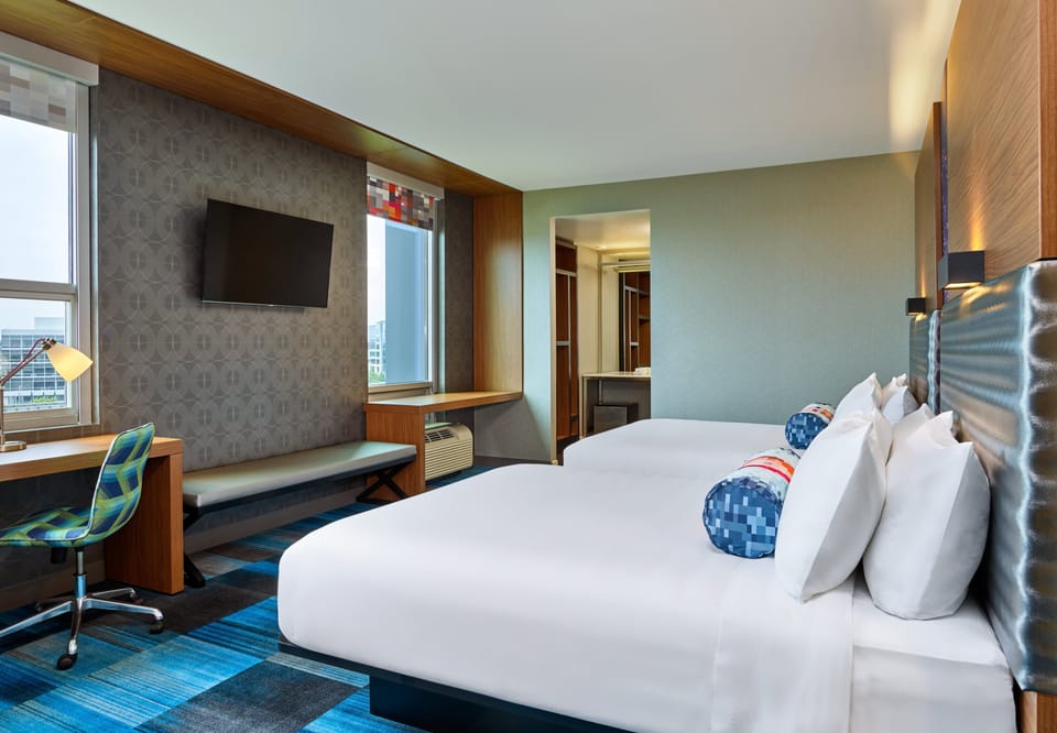 In-room safe, desk, iron/ironing board, free cribs/infant beds