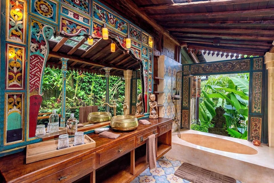 Standard Villa, 1 Double Bed, Balcony, Garden View | Bathroom | Rainfall showerhead, free toiletries, hair dryer, bidet