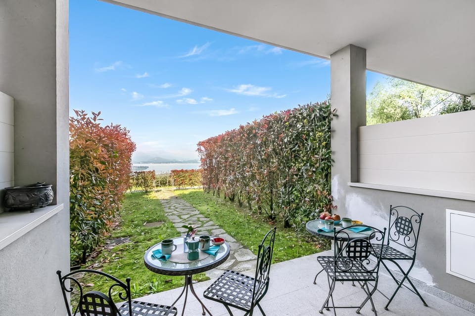 Family Apartment, 2 Bedrooms, 2 Bathrooms, Mountainside (Aquavista Pool and Lake Maggiore View) | Outdoor dining