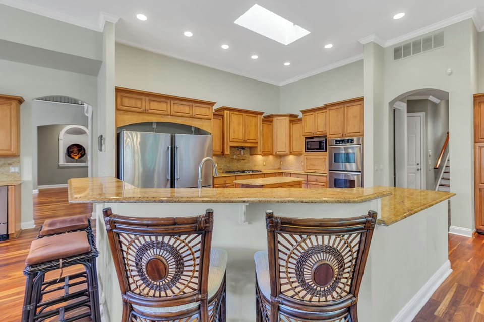 House, Multiple Beds, Pool Access, Pool View (8 West Beach Lagoon) | Private kitchen | Coffee/tea maker, dining table