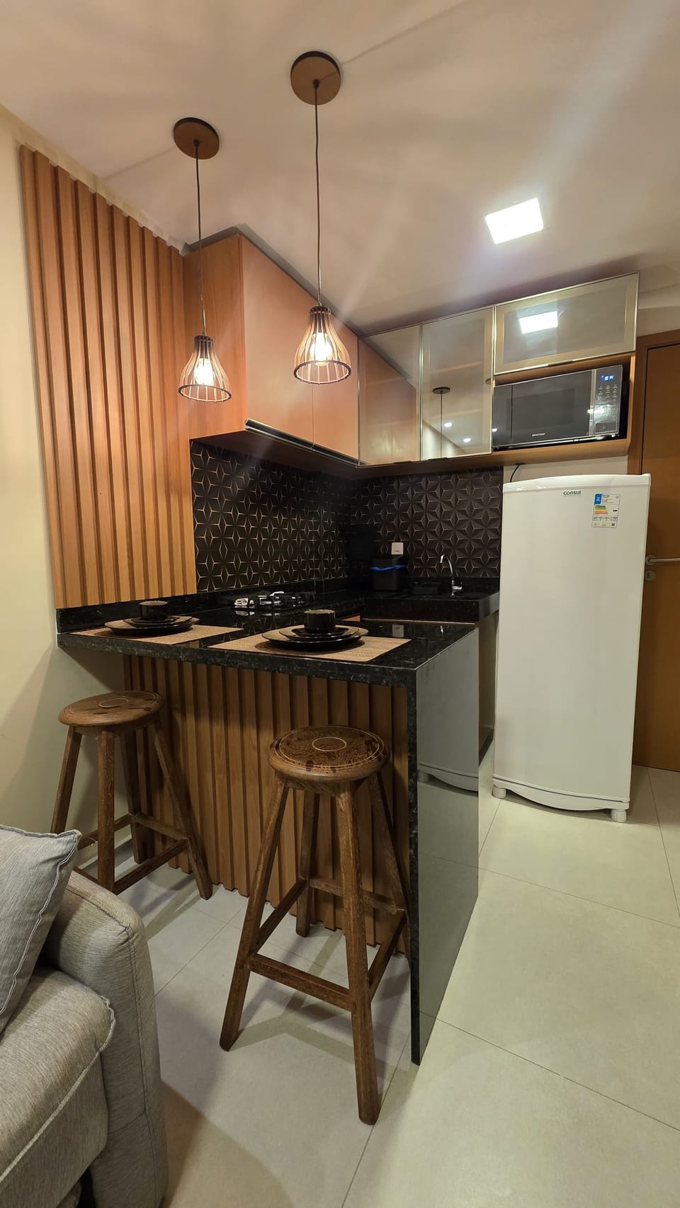 Deluxe Apartment, Courtyard View | Private kitchen | Fridge, microwave, stovetop, cookware/dishes/utensils