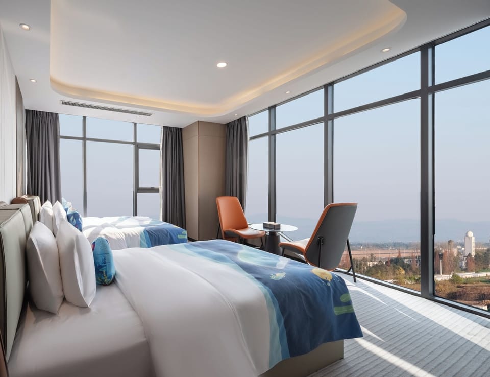 Family Studio Suite, Park View | Premium bedding, down comforters, memory foam beds, desk