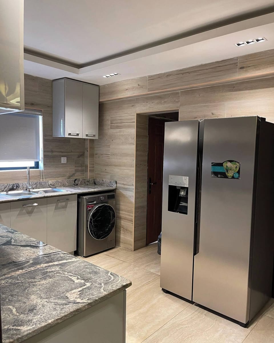 Economy Apartment, Balcony, City View | Private kitchen | Fridge, microwave, oven, stovetop