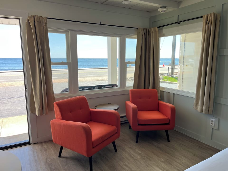 Deluxe Room, 2 Queen Beds, Patio First Level, Full Unobstructed Ocean View | Premium bedding, individually decorated, individually furnished