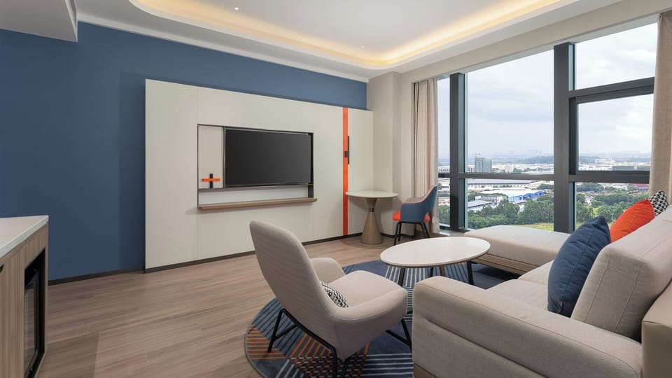 Suite, 1 Bedroom | Down comforters, desk, laptop workspace, blackout drapes